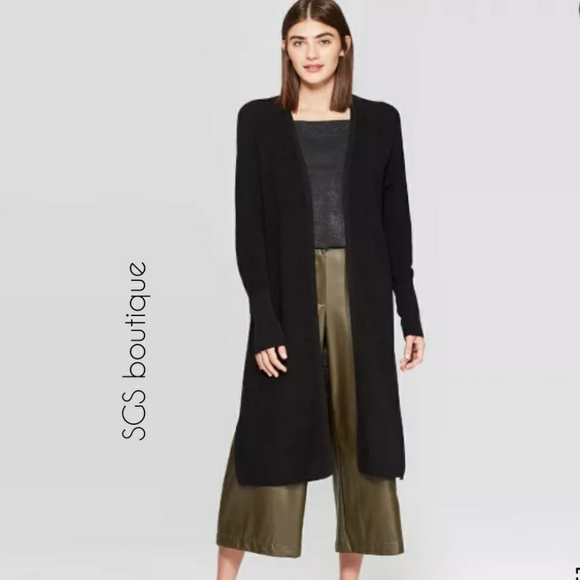 🆕⭐ Black sweater cardigan  duster - Picture 3 of 5